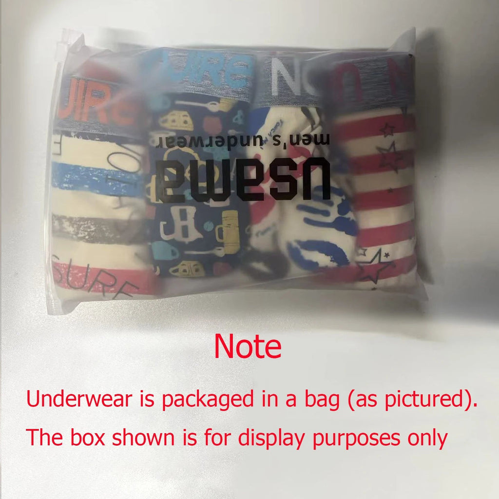 4 Uds Boxer Shorts ropa interior para hombre bragas sexis Boxers de algodón calzoncillos para hombre pantalones cortos para hombre Homme U lencería convexa envío gratis AANHORA-SHOPPING