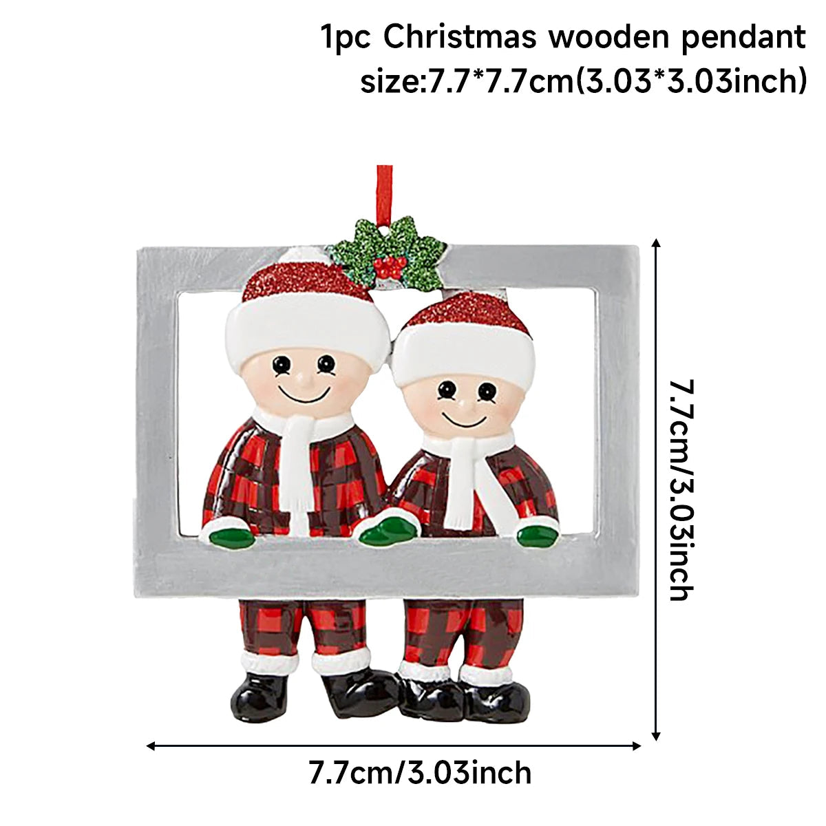 Colgante de Navidad DIY, adornos navideños familiares personales para el hogar, adorno colgante para árbol de Navidad, Año Nuevo 2026 AANHORA-SHOPPING