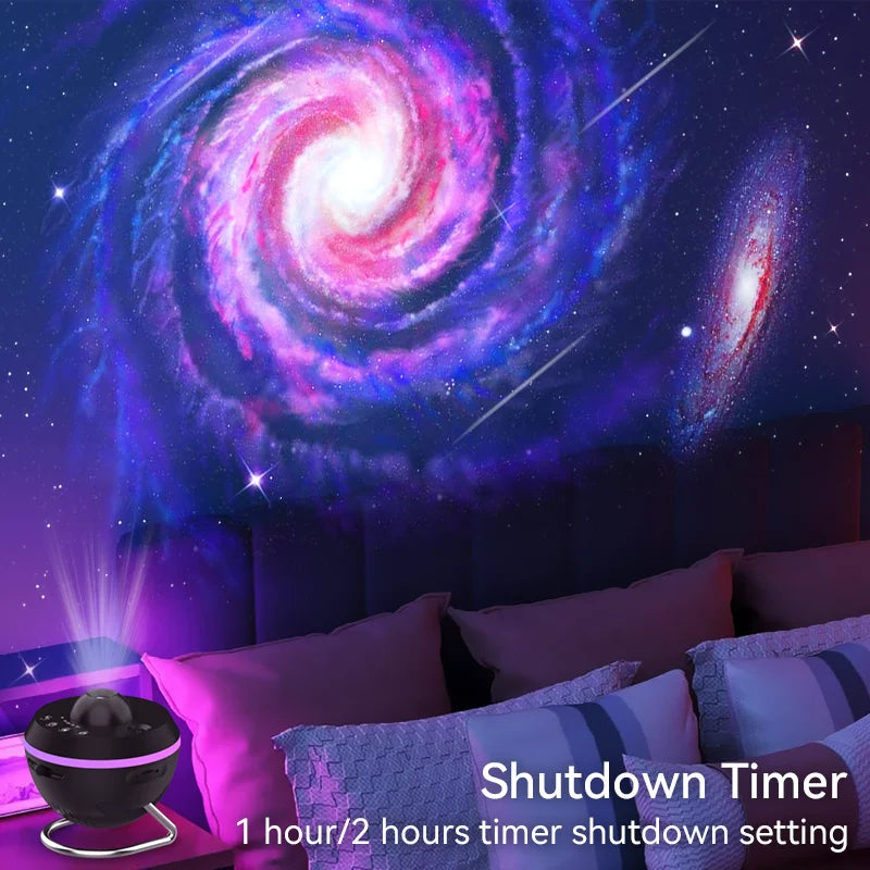 Proyector de estrellas Galaxy con meteorito, lámpara de luz nocturna Ultra clara, Bola Espacial giratoria, planetario, luces para niños G, 12 en 1 AANHORA-SHOPPING