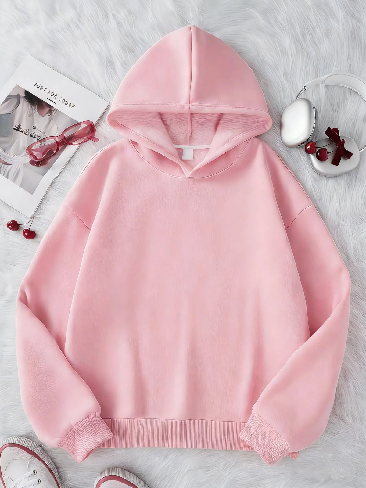 Sudadera con Capucha para Niños, Moda Infantil, Primavera-Otoño 2026, Sudadera Informal para Niñas, Sudadera con Capucha de Color Sólido para Niños AANHORA-SHOPPING