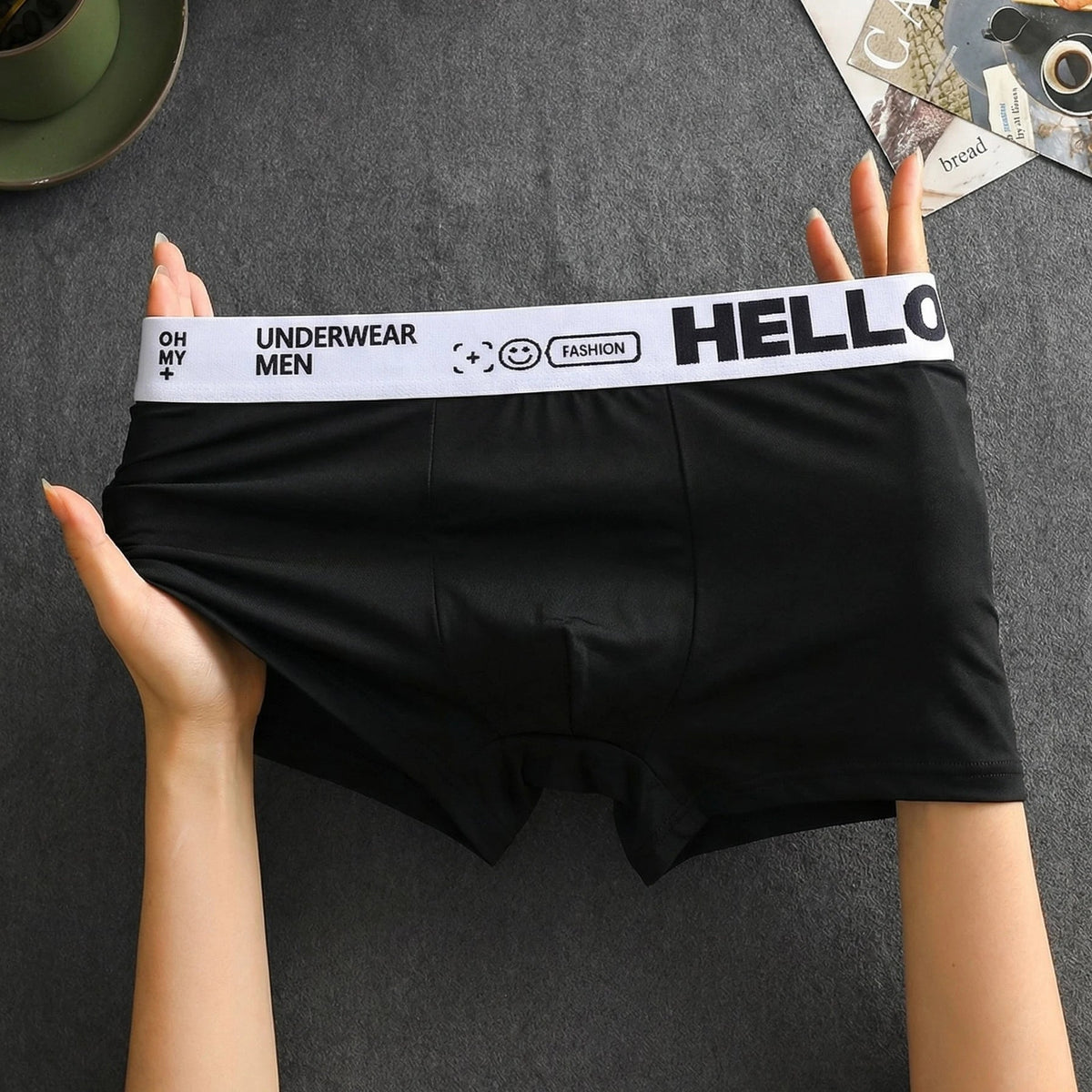 1 Pieza de Bóxers para Hombre, Ropa Interior Masculina, Pantalones Cortos de Algodón, Calzoncillos Sexys, Talla Grande, Bóxers para Hombre, Lencería Convexa en U, 6XL AANHORA-SHOPPING