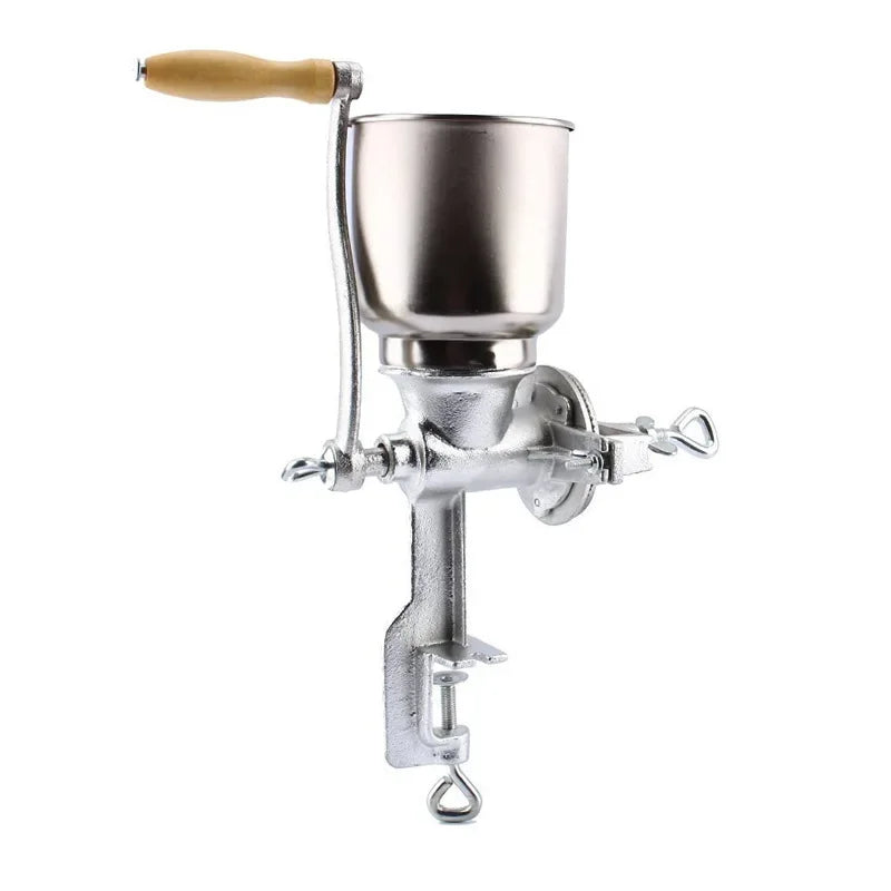Molinillo Manual Grande de Hierro, Molino para Granos, Cereales, Maní, Nueces, Hierbas y Especias, Ideal para Moler Harina AANHORA-SHOPPING