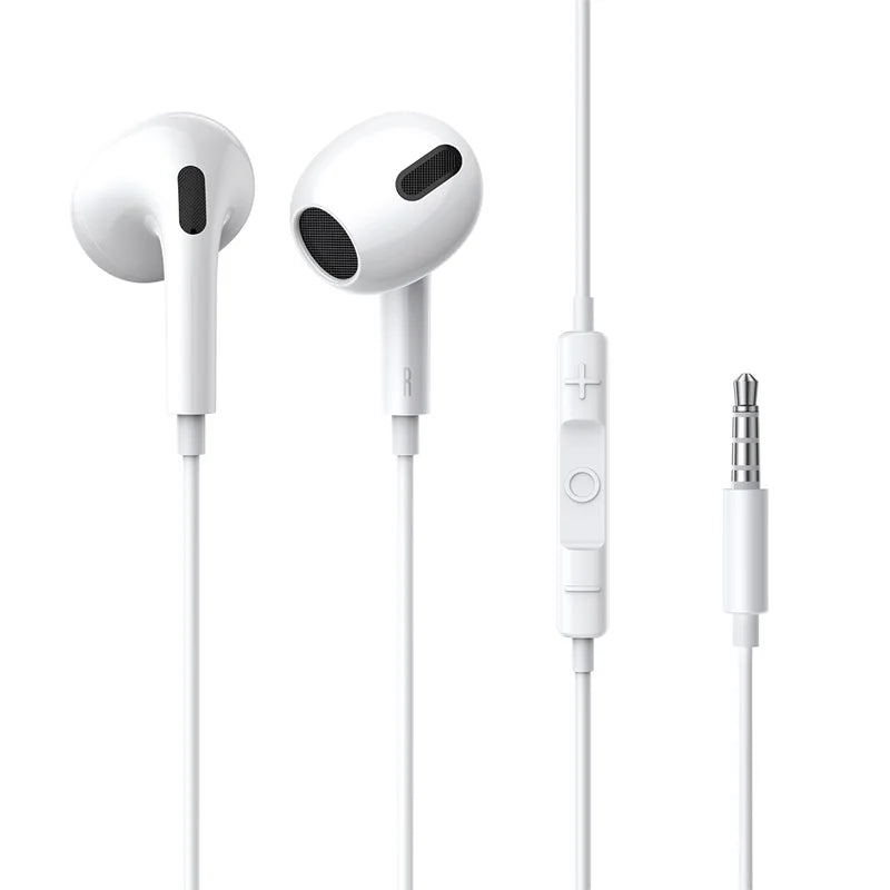 Baseus H17 auriculares con cable de 3,5mm con micrófono auriculares internos controlados por cable para música deporte Monitor intrauditivo auriculares AANHORA-SHOPPING