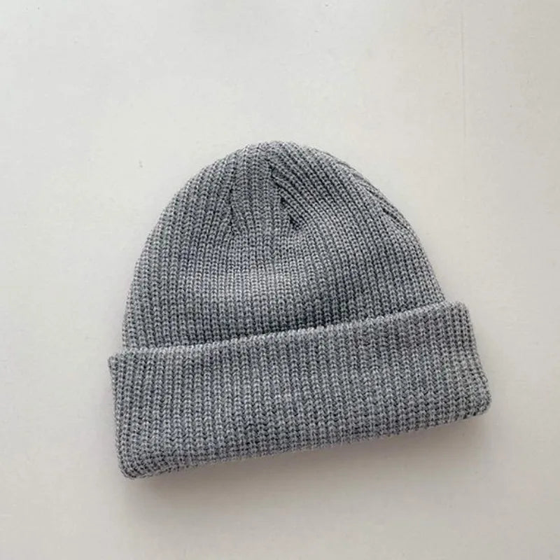 Gorro de Punto para Hombre y Mujer, Gorros de Lana, Moda Simple, Cálidos y a la Moda, Gorros Sólidos para Otoño e Invierno, Estilo Moderno AANHORA-SHOPPING