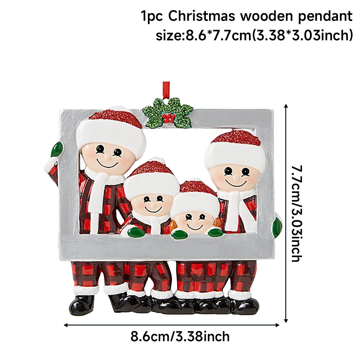 Colgante de Navidad DIY, adornos navideños familiares personales para el hogar, adorno colgante para árbol de Navidad, Año Nuevo 2026 AANHORA-SHOPPING