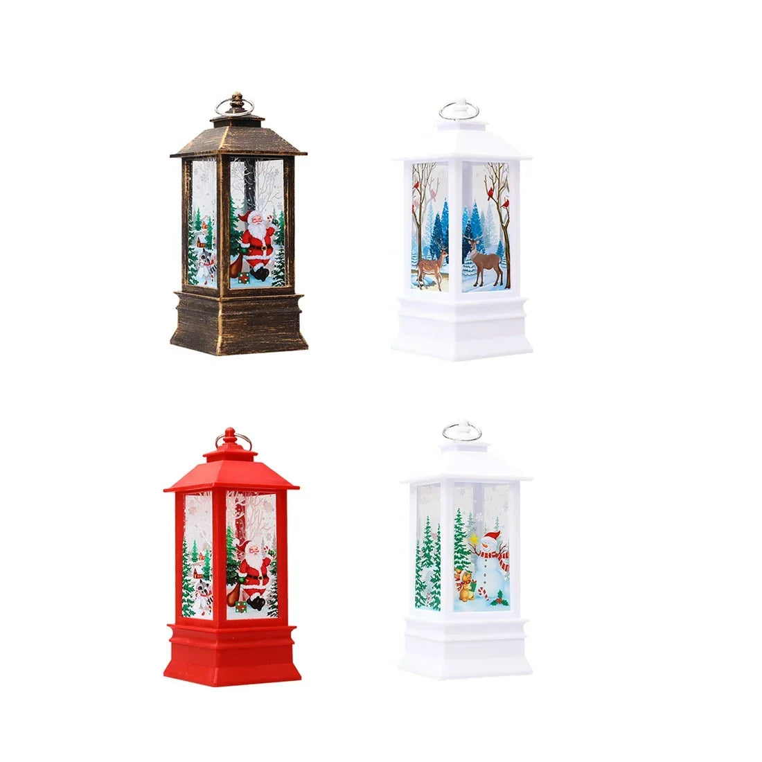 Linterna navideña de Papá Noel, luces de viento, decoración navideña para el hogar, adornos navideños 2022, regalos de Año Nuevo 2023 AANHORA-SHOPPING