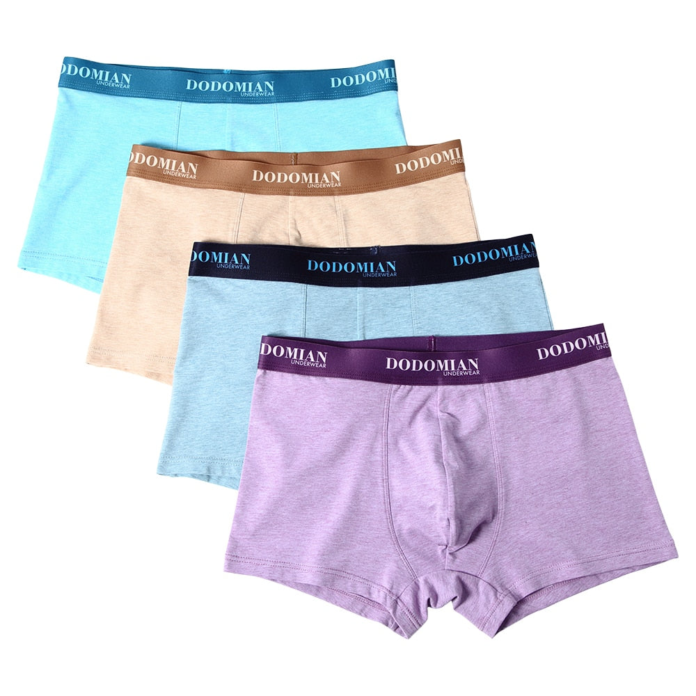 Men's Elastic Boxers Set 4 pcs AANHORA-SHOPPING