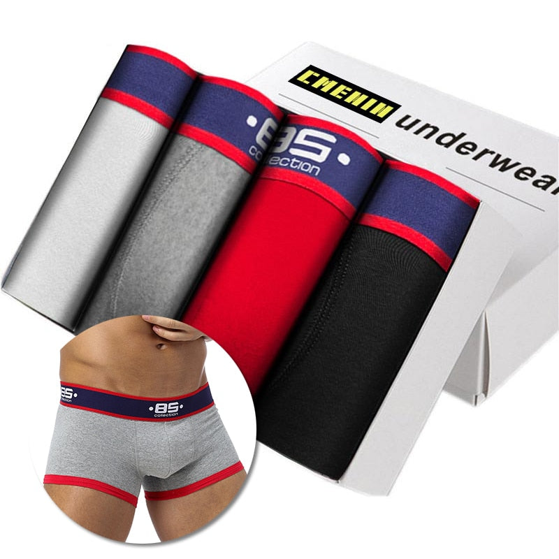 Men's Cotton Boxers 4 pcs Set
