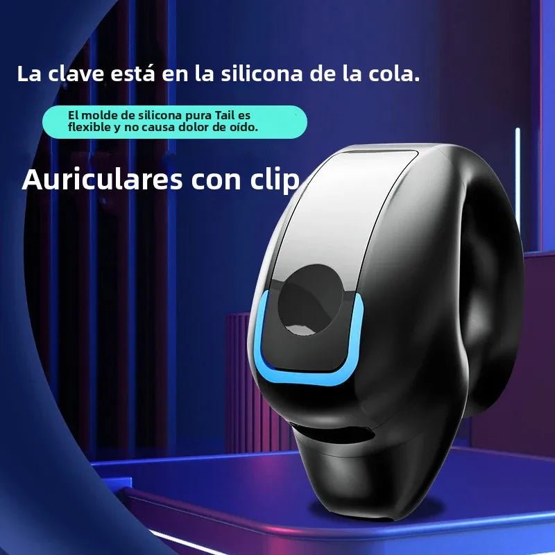 Auriculares Bluetooth de Clip con Conducción Ósea y Micrófono - AANHORA-SHOPPING