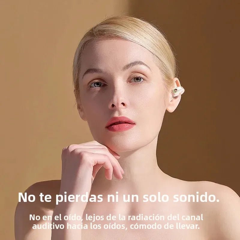 Auriculares Bluetooth de Clip con Conducción Ósea y Micrófono - AANHORA-SHOPPING