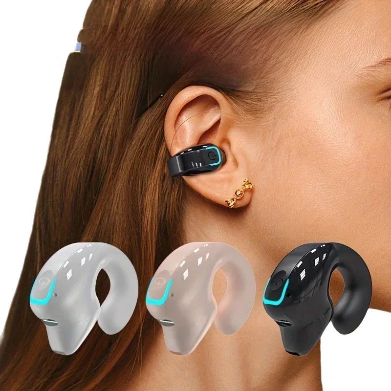 Auriculares Bluetooth de Clip con Conducción Ósea y Micrófono - AANHORA-SHOPPING