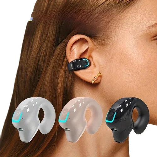 Auriculares Bluetooth de Clip con Conducción Ósea y Micrófono - AANHORA-SHOPPING