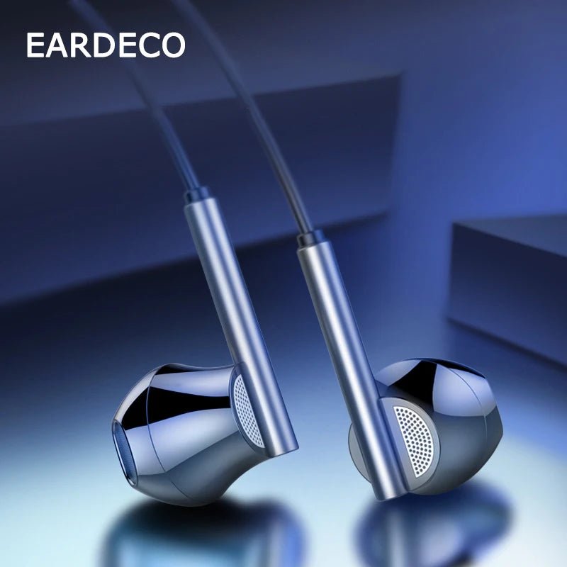Auriculares EARDECO de 8 Núcleos con Cable 3,5 mm y Micrófono - AANHORA-SHOPPING