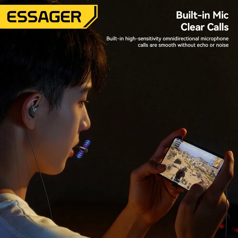 Auriculares Gaming Essager de 3,5 mm con Micrófono - AANHORA-SHOPPING