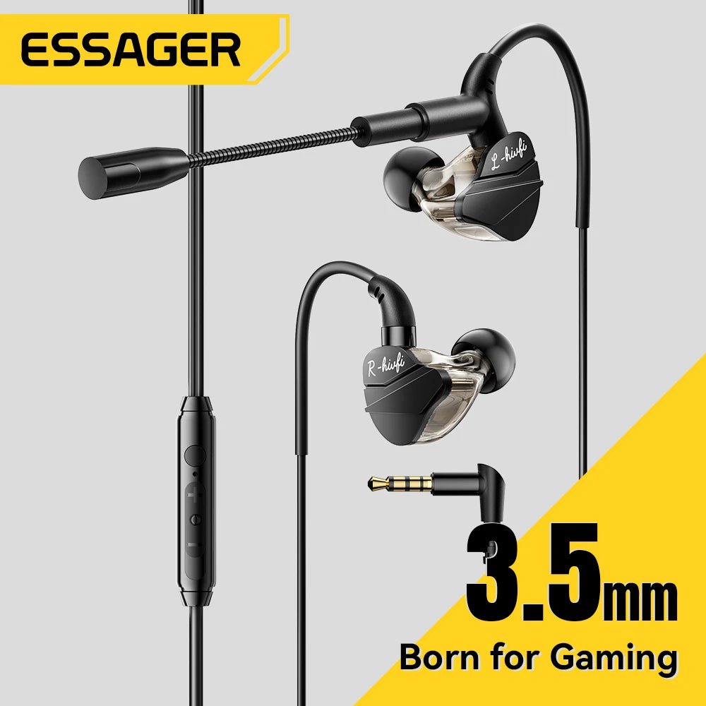 Auriculares Gaming Essager de 3,5 mm con Micrófono - AANHORA-SHOPPING