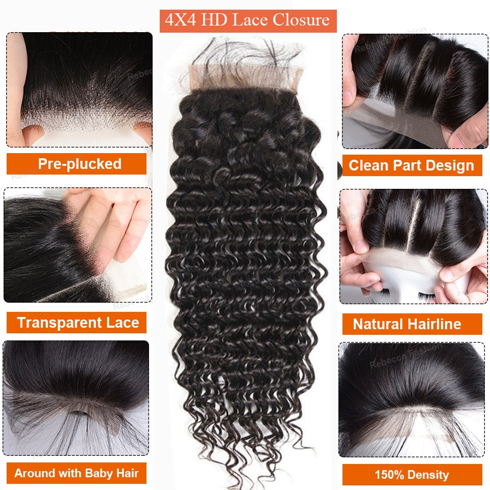 Deep Wave Brazilian Hair Bundles AANHORA-SHOPPING