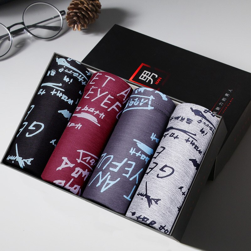 Men's Boxers 4 pcs Set AANHORA-SHOPPING
