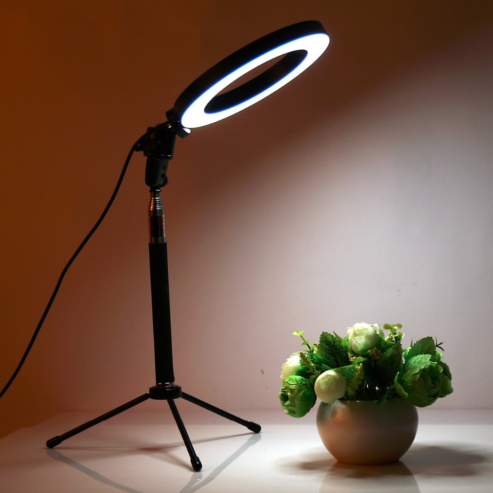 Compact LED Camera Light Ring AANHORA-SHOPPING