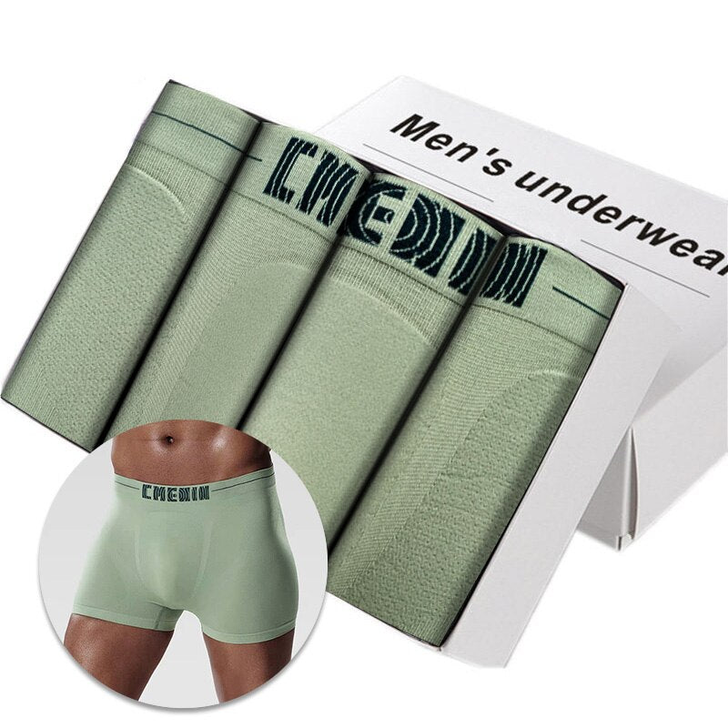 Men's Cotton Boxers 4 pcs Set AANHORA-SHOPPING