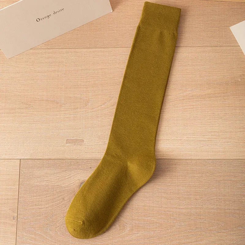 Calcetines Altos de Algodón para Mujer Estilo JK Japonés - AANHORA-SHOPPING