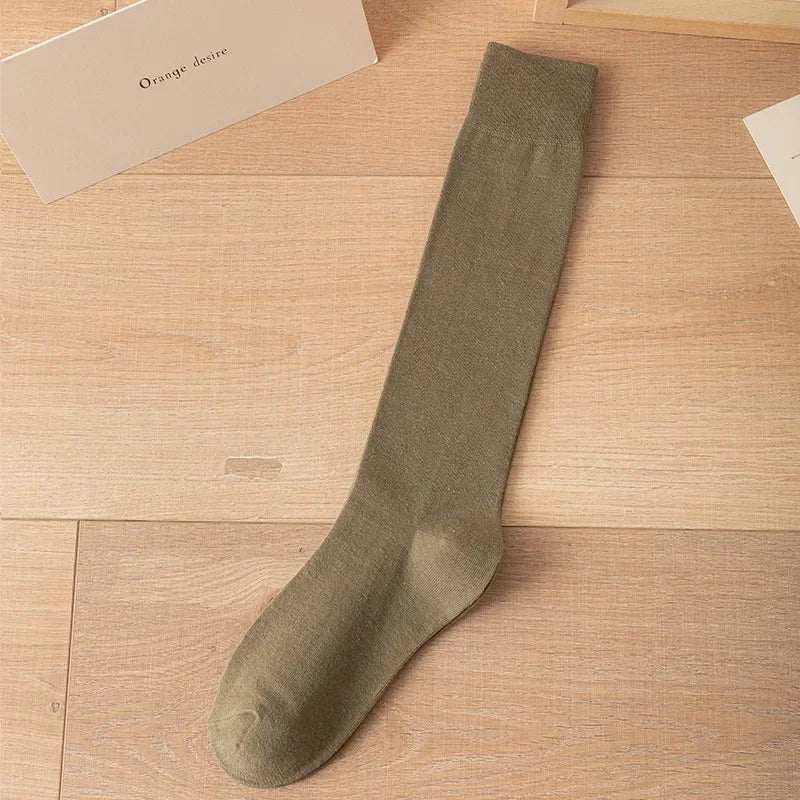 Calcetines Altos de Algodón para Mujer Estilo JK Japonés - AANHORA-SHOPPING