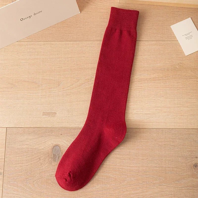 Calcetines Altos de Algodón para Mujer Estilo JK Japonés - AANHORA-SHOPPING