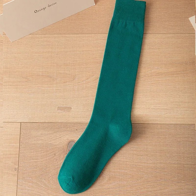 Calcetines Altos de Algodón para Mujer Estilo JK Japonés - AANHORA-SHOPPING