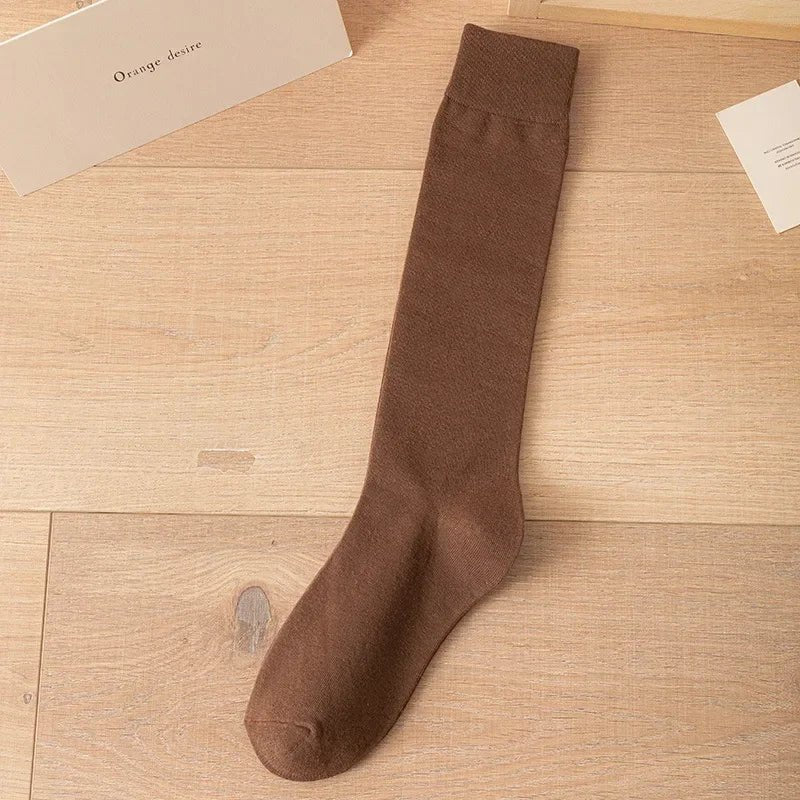 Calcetines Altos de Algodón para Mujer Estilo JK Japonés - AANHORA-SHOPPING