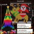Cortina de Luces LED Inteligente con Mando y App, Packs de 2 - AANHORA-SHOPPING
