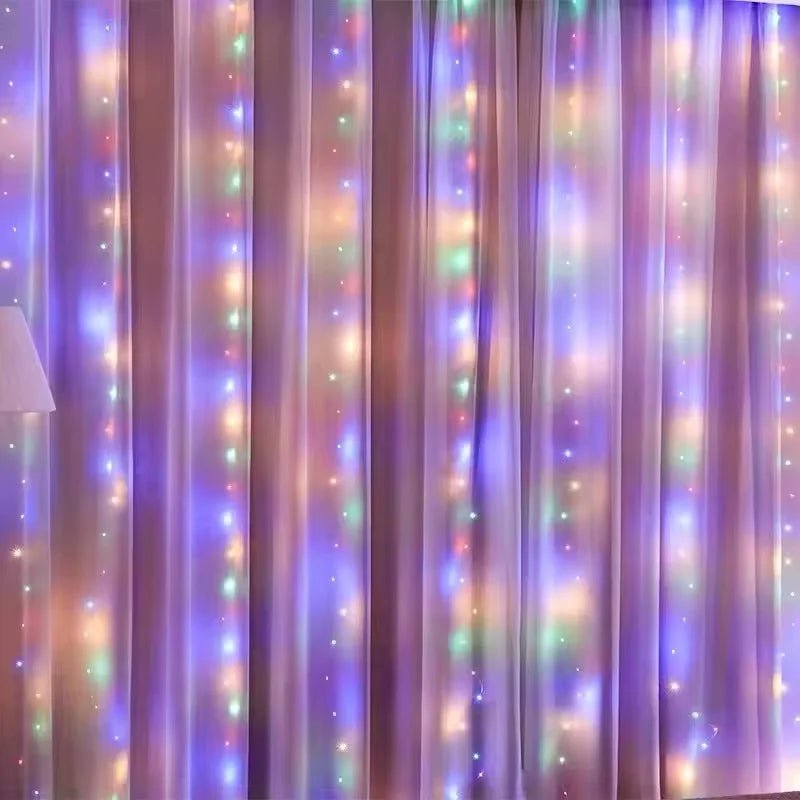Cortina de Luces LED USB con Mando, 8 Modos, de 3 a 6 m - AANHORA-SHOPPING