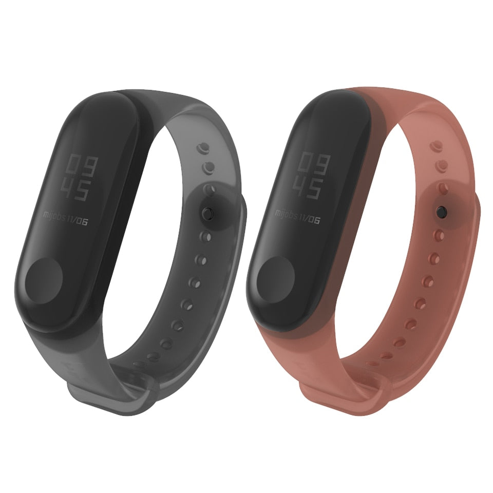 Transparent Silicone Band for Xiaomi Mi Band 3 and 4 AANHORA-SHOPPING
