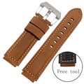 Genuine Leather Wrist Bands For Smart Watches AANHORA-SHOPPING