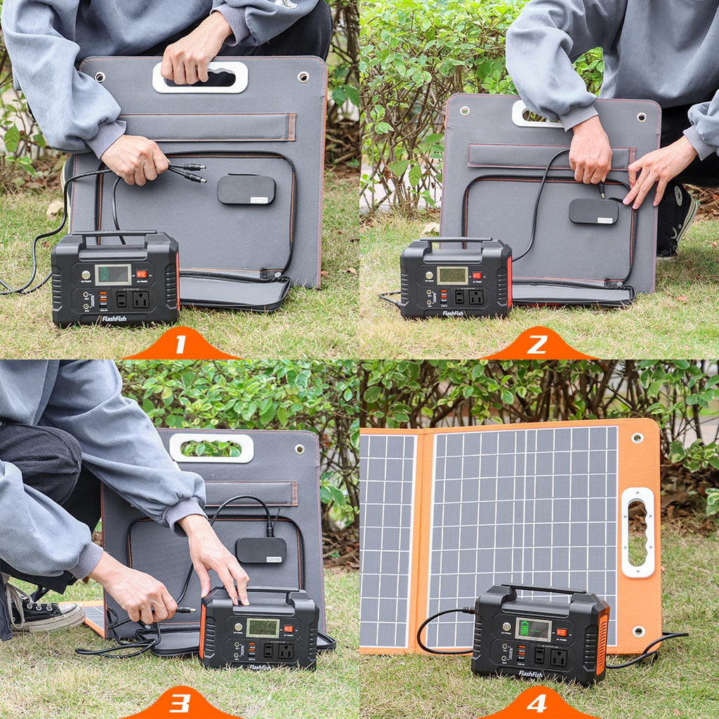 Foldable Solar Panel for Camping AANHORA-SHOPPING