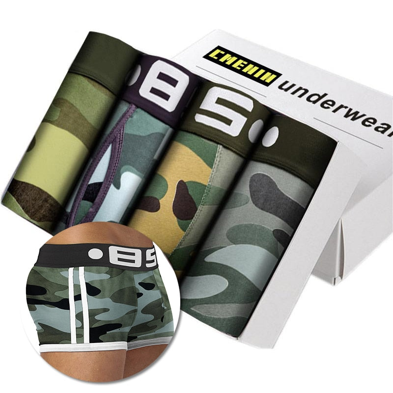 Men's Cotton Boxers 4 pcs Set