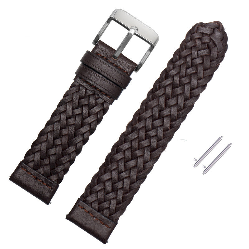 Universal Braided Leather Smart Watch Band AANHORA-SHOPPING