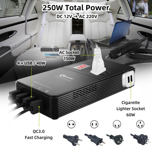 12V/220V Car Power Inverter AANHORA-SHOPPING