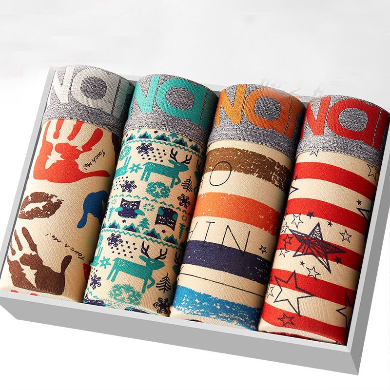 Men's Boxers 4 pcs Set AANHORA-SHOPPING