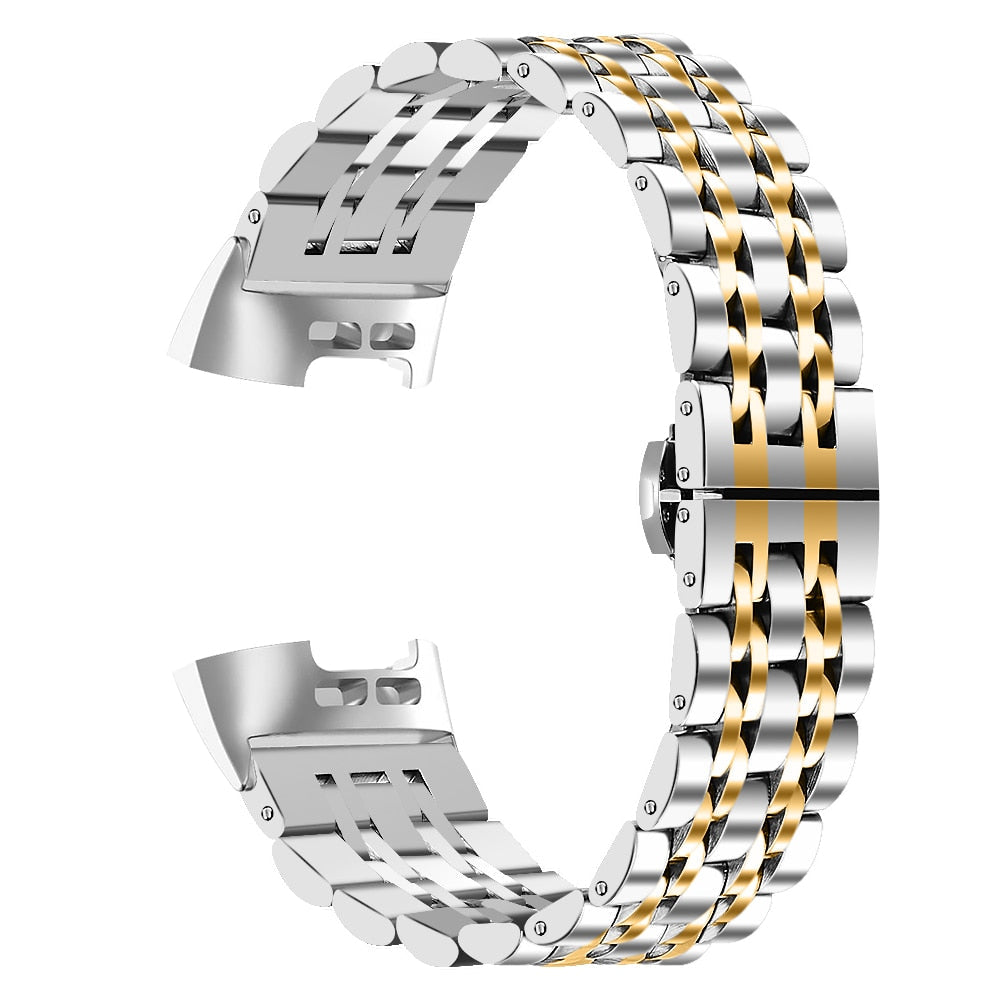 Classic Stainless Steel Band for Fitbit Charge 3 / 4 AANHORA-SHOPPING