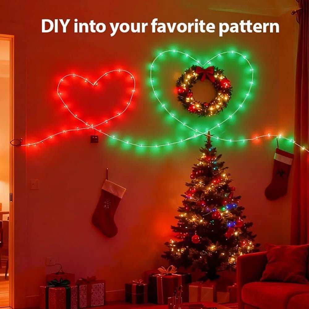 Guirnalda RGBIC de Exterior para Halloween y Navidad, con Mando y App - AANHORA-SHOPPING