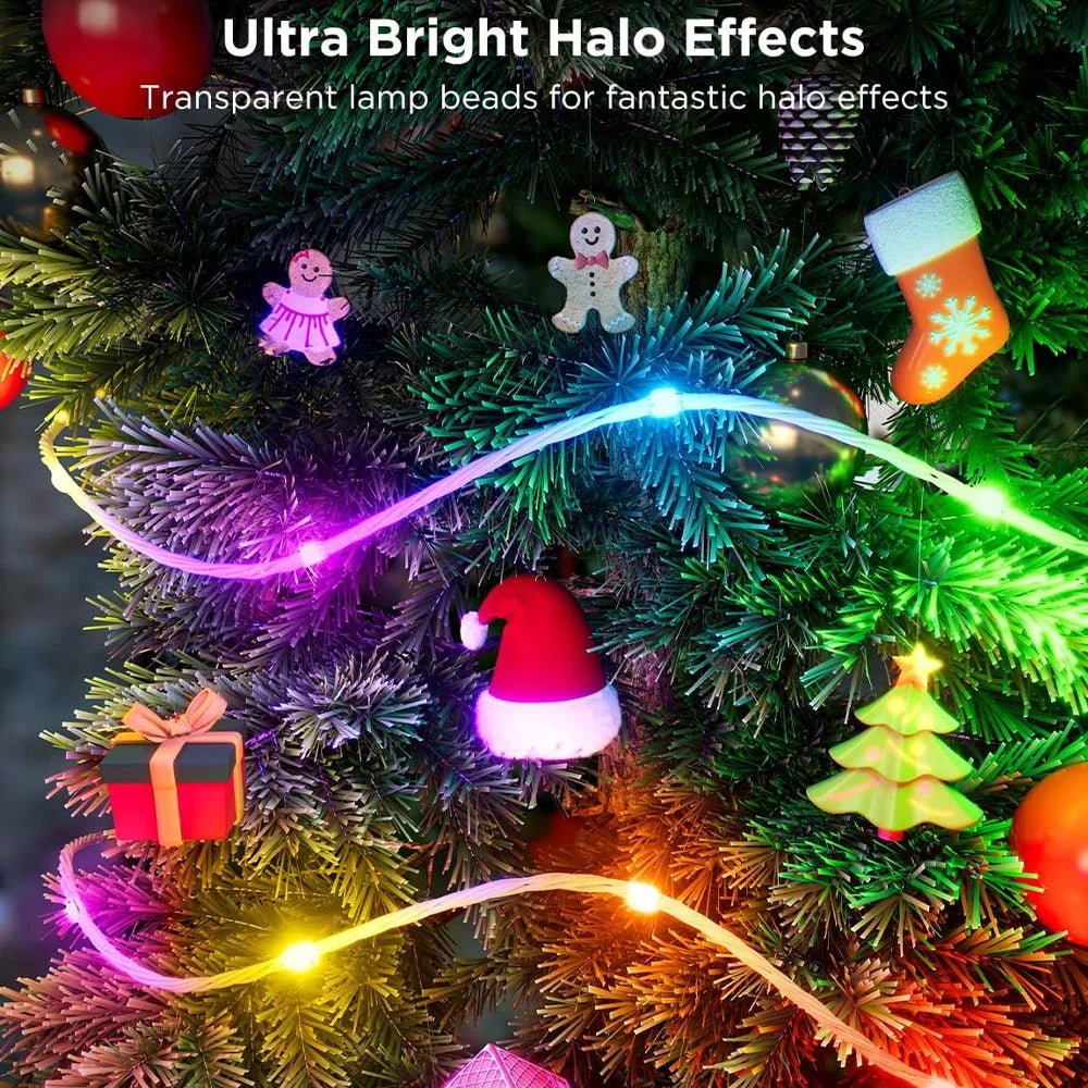 Guirnalda RGBIC de Exterior para Halloween y Navidad, con Mando y App - AANHORA-SHOPPING