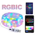 Guirnalda RGBIC de Exterior para Halloween y Navidad, con Mando y App - AANHORA-SHOPPING