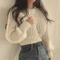Jersey holgado de punto para mujer estilo coreano - AANHORA-SHOPPING