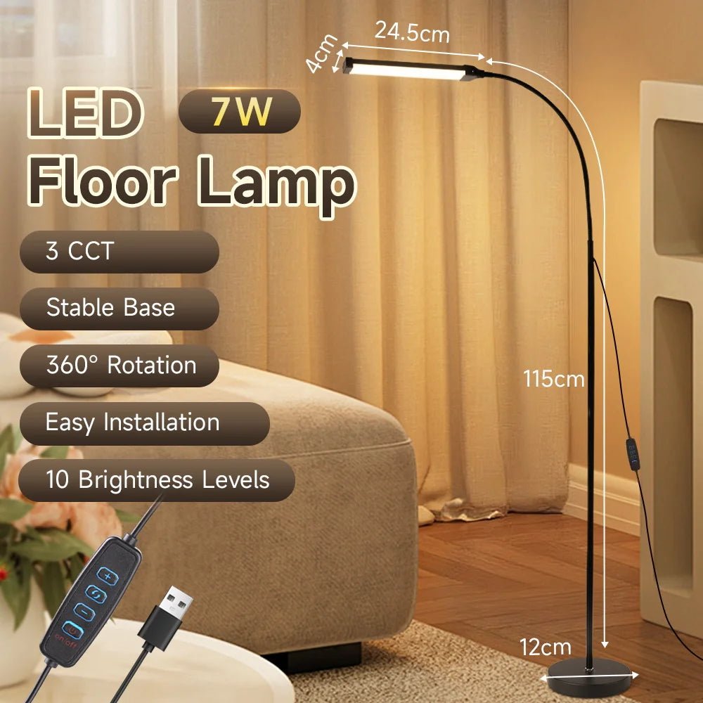 Lámpara de Pie LED de Esquina RGB con App y Modo Música - AANHORA-SHOPPING