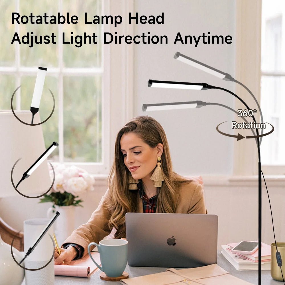Lámpara de Pie LED de Esquina RGB con App y Modo Música - AANHORA-SHOPPING