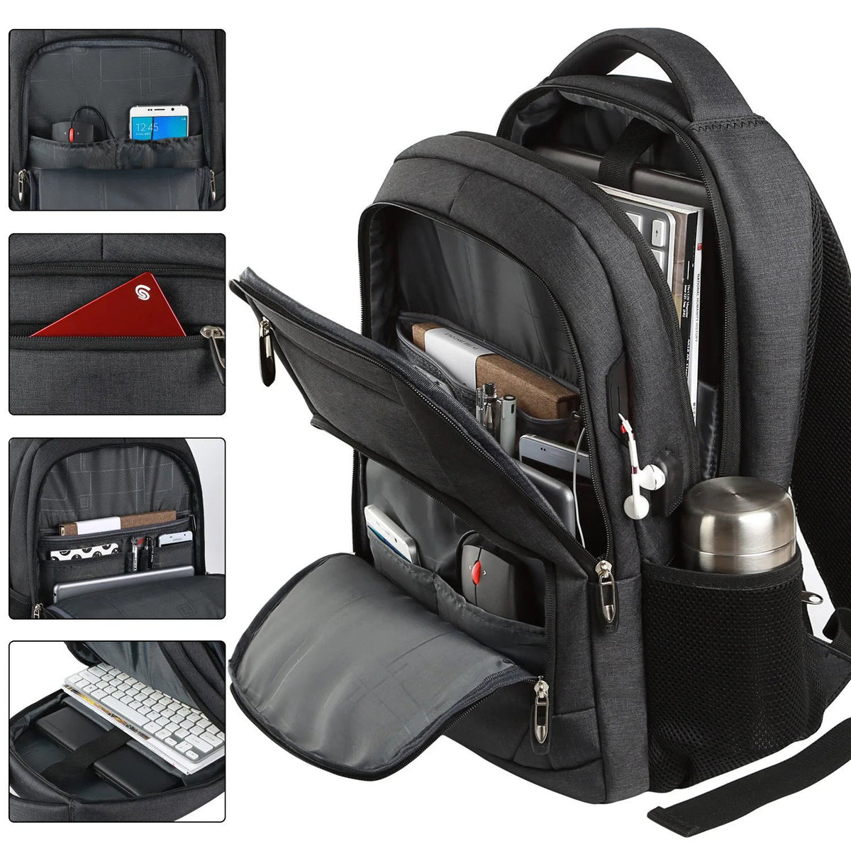 Mochila de viaje impermeable para portátil y cámara - AANHORA-SHOPPING