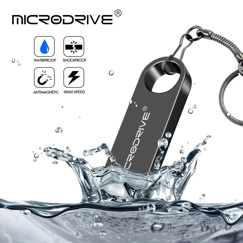 New Arrival USB Flash Drive 4GB 64GB 32GB High Speed Pen Drive 128GB Pendrive Waterproof Metal U Disk Memoria Cel USB Stick GI - AANHORA-SHOPPING