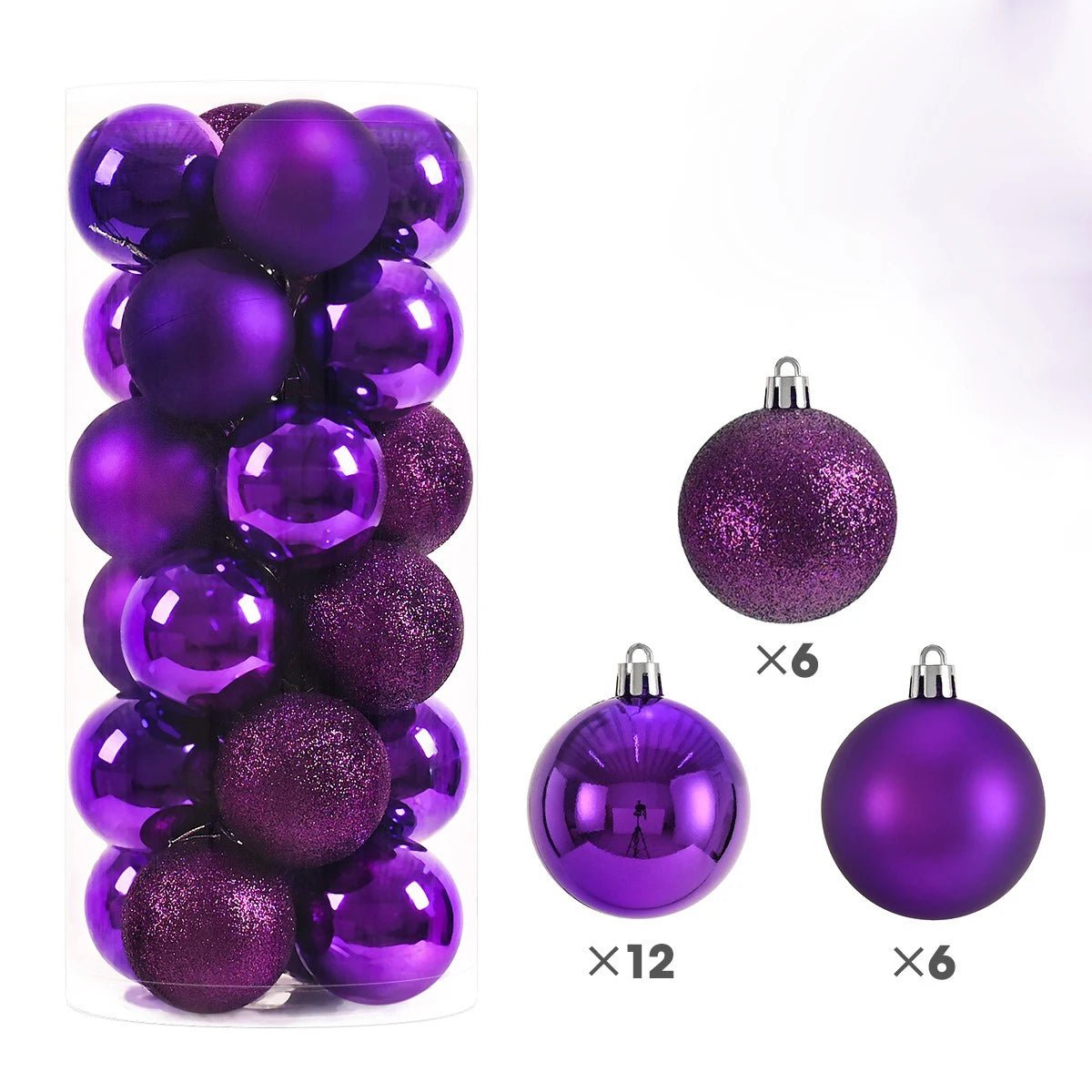 Pack de 24 Bolas de Navidad de 3 cm para Árbol - AANHORA-SHOPPING