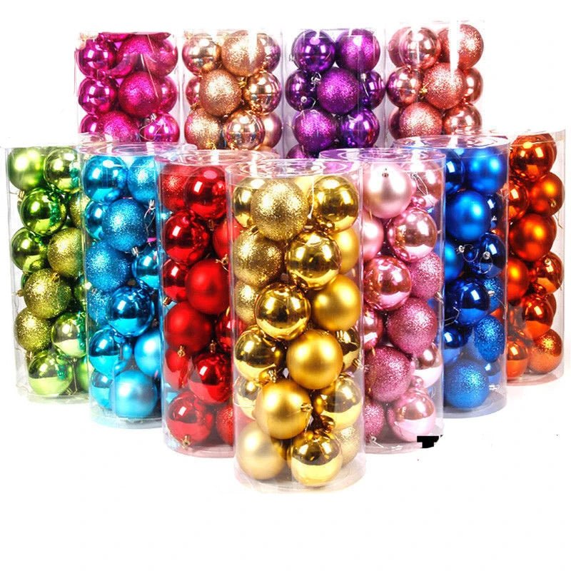 Pack de 24 Bolas de Navidad de 3 cm para Árbol - AANHORA-SHOPPING