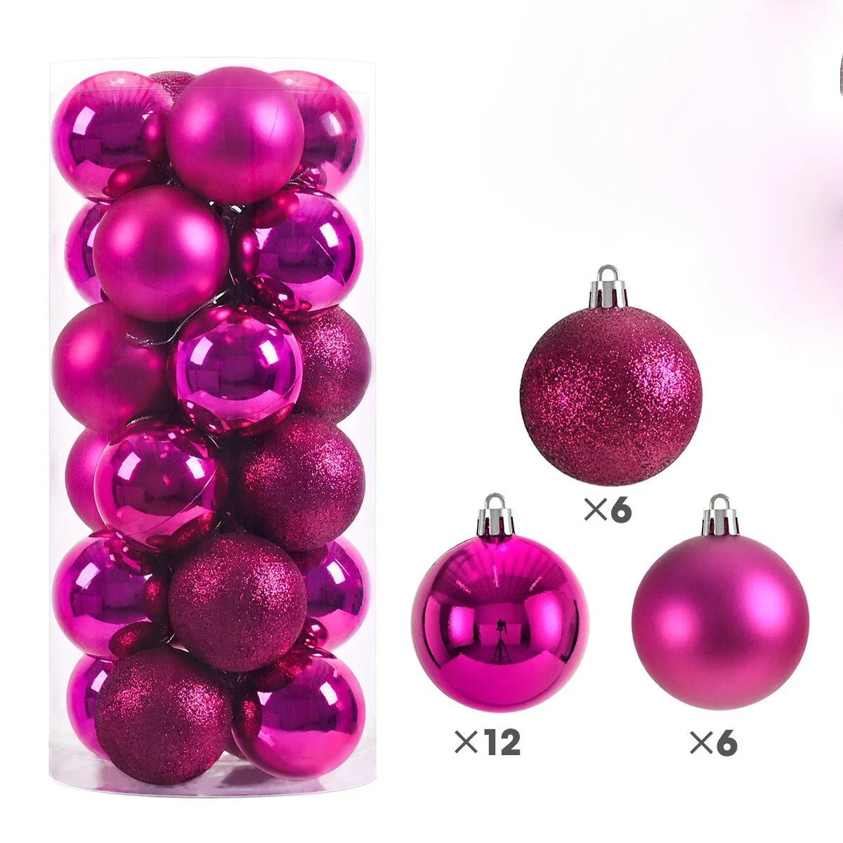 Pack de 24 Bolas de Navidad de 3 cm para Árbol - AANHORA-SHOPPING