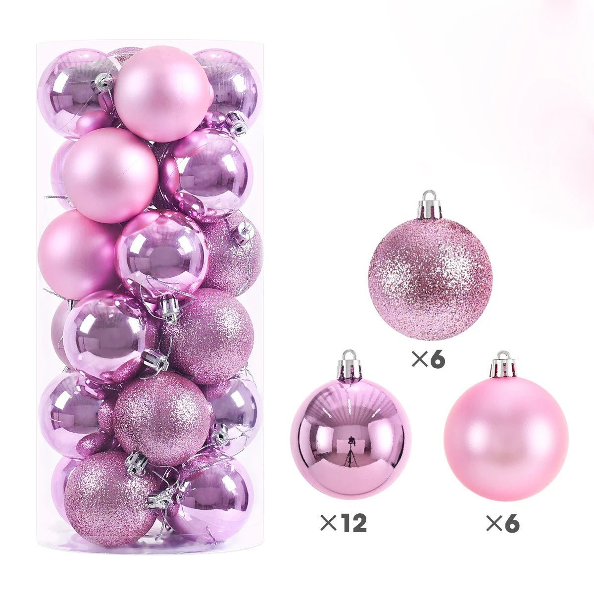 Pack de 24 Bolas de Navidad de 3 cm para Árbol - AANHORA-SHOPPING